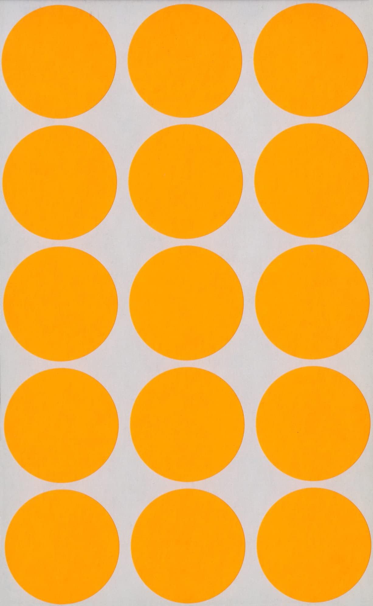 Amazon.com : MACO Neon Yellow Round Color Coding Labels, 3/4 Inches in ...