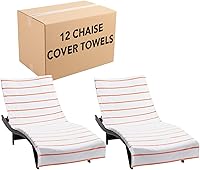 Vista 12 de Arkwright Las Rayas - Funda para tumbona, paquete de 2, toalla de rizo 100% algodón suave a rayas con soporte de bolsillo para playa, piscina, silla