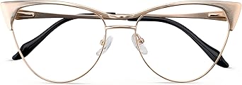 Blue Blockers Glasses for Women, Bluelight Glasses with Cat Eye Frame for Style, Comfort, Eye Strain Relief