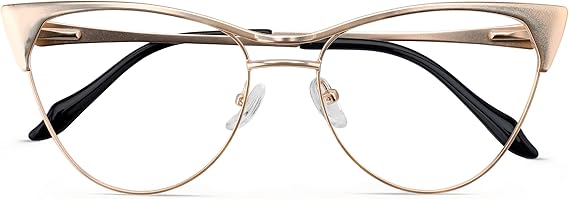 Blue Blockers Glasses for Women, Bluelight Glasses with Cat Eye Frame for Style, Comfort, Eye Strain Relief