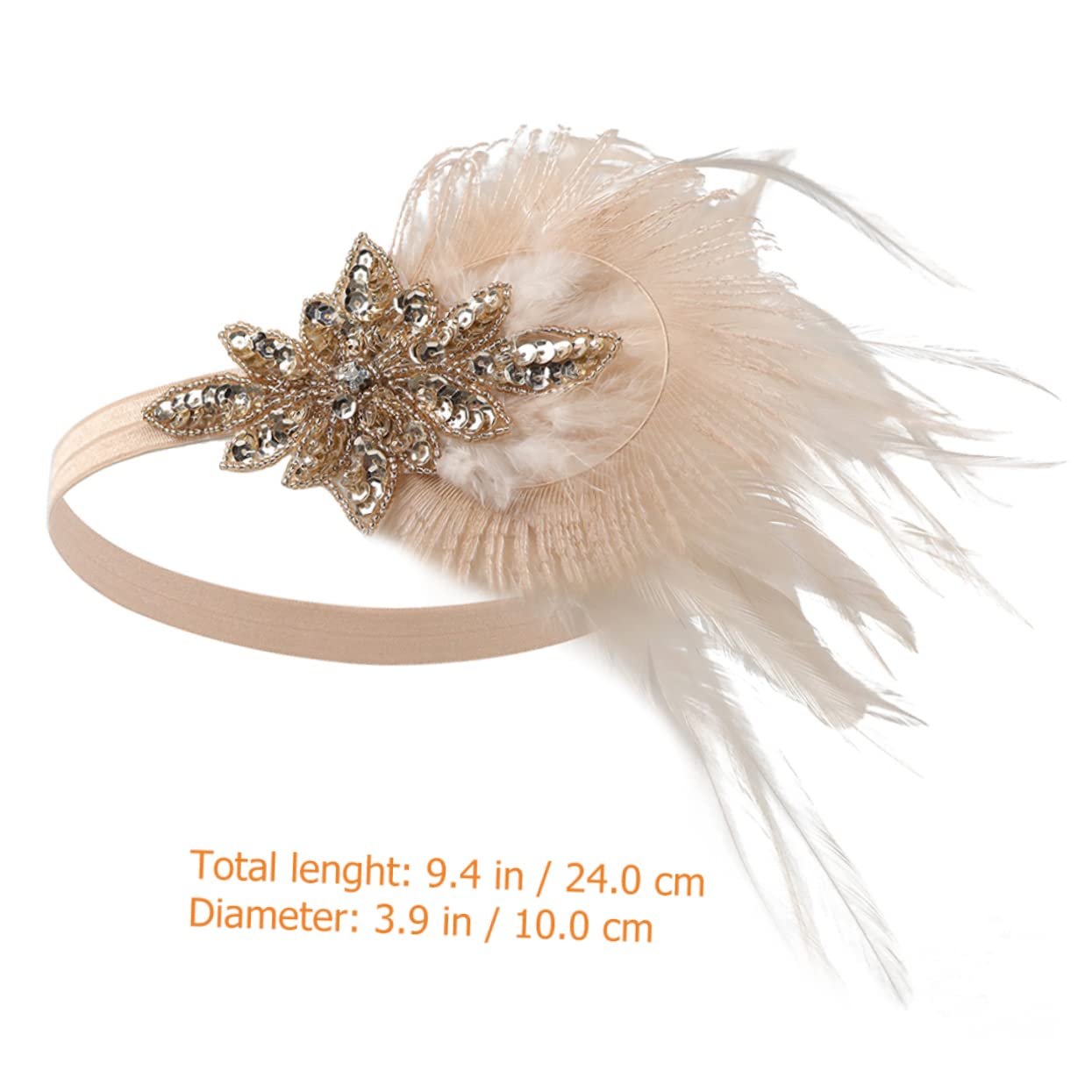 ABOOFAN 5 Piezas Diadema De De Boda Pelo Mujer Antiguo Venda 20s Cristal