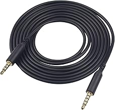 A10 A40 Gaming Headset 3.5mm Audio Aux Cable Compatible with Astro A10 A40 A50 Xbox One Play Station PS4 PC Smartphone Audio Cable Cord Lead (No Mute Volume, Black)