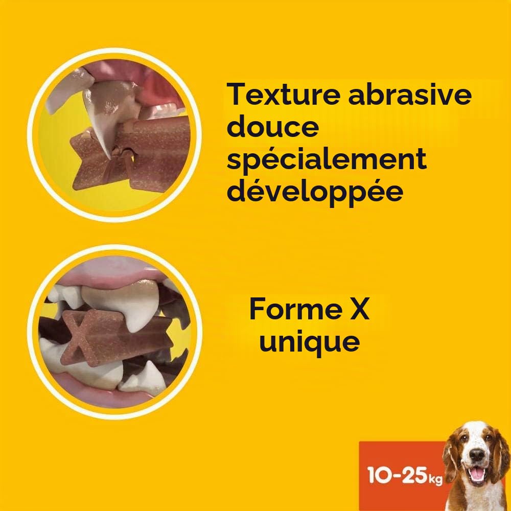 Pedigree Dentastix Medium Lot de 56 friandises pour Chien de Taille Moyenne 10 à 25 kg (1440 g)
