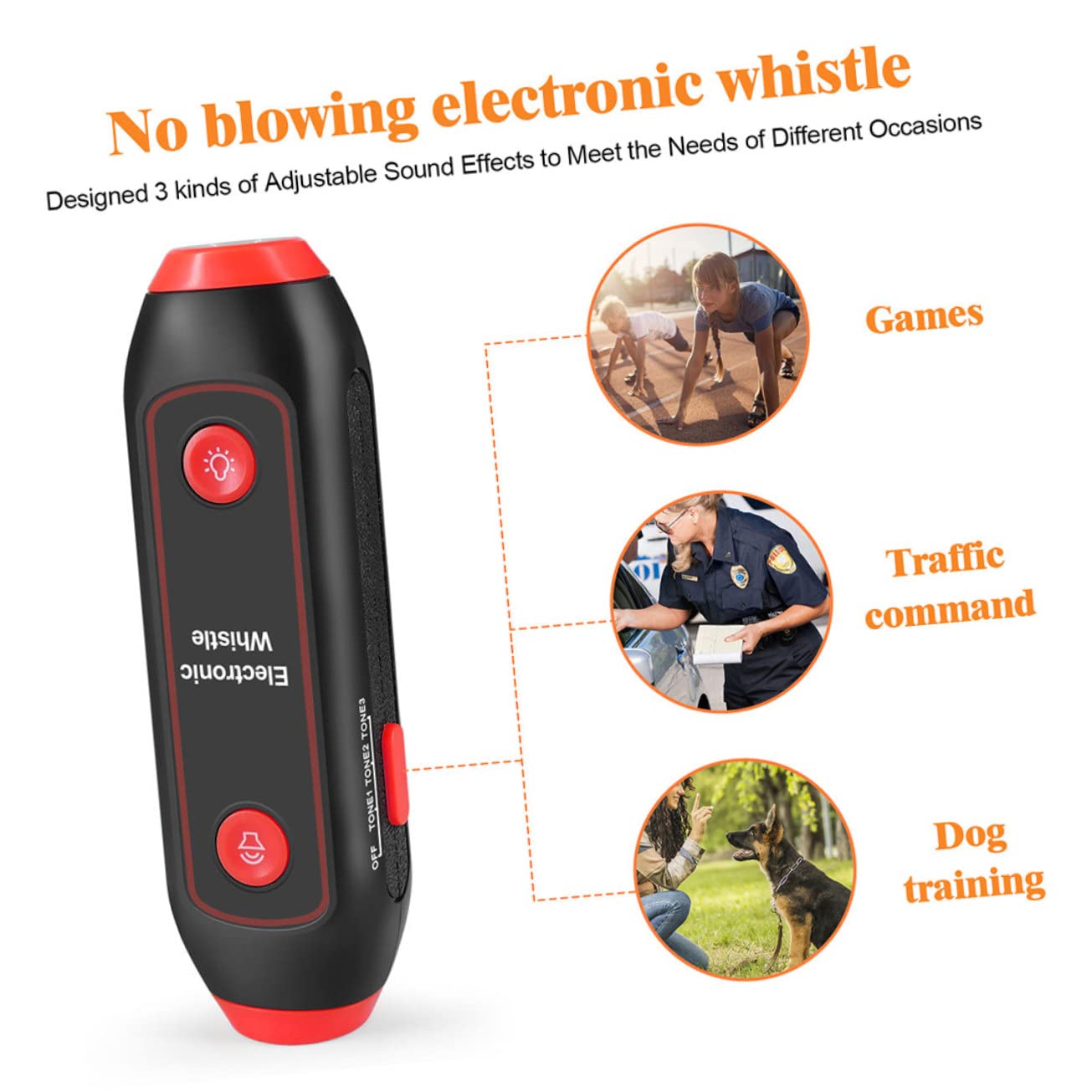 SUPVOX 2pezzi Fischietto Elettronico Toni con Cordino Fischietto Portatile per Allenatori Insegnanti e Emergenze Materiale Resistente per Sport e attività all Aperto