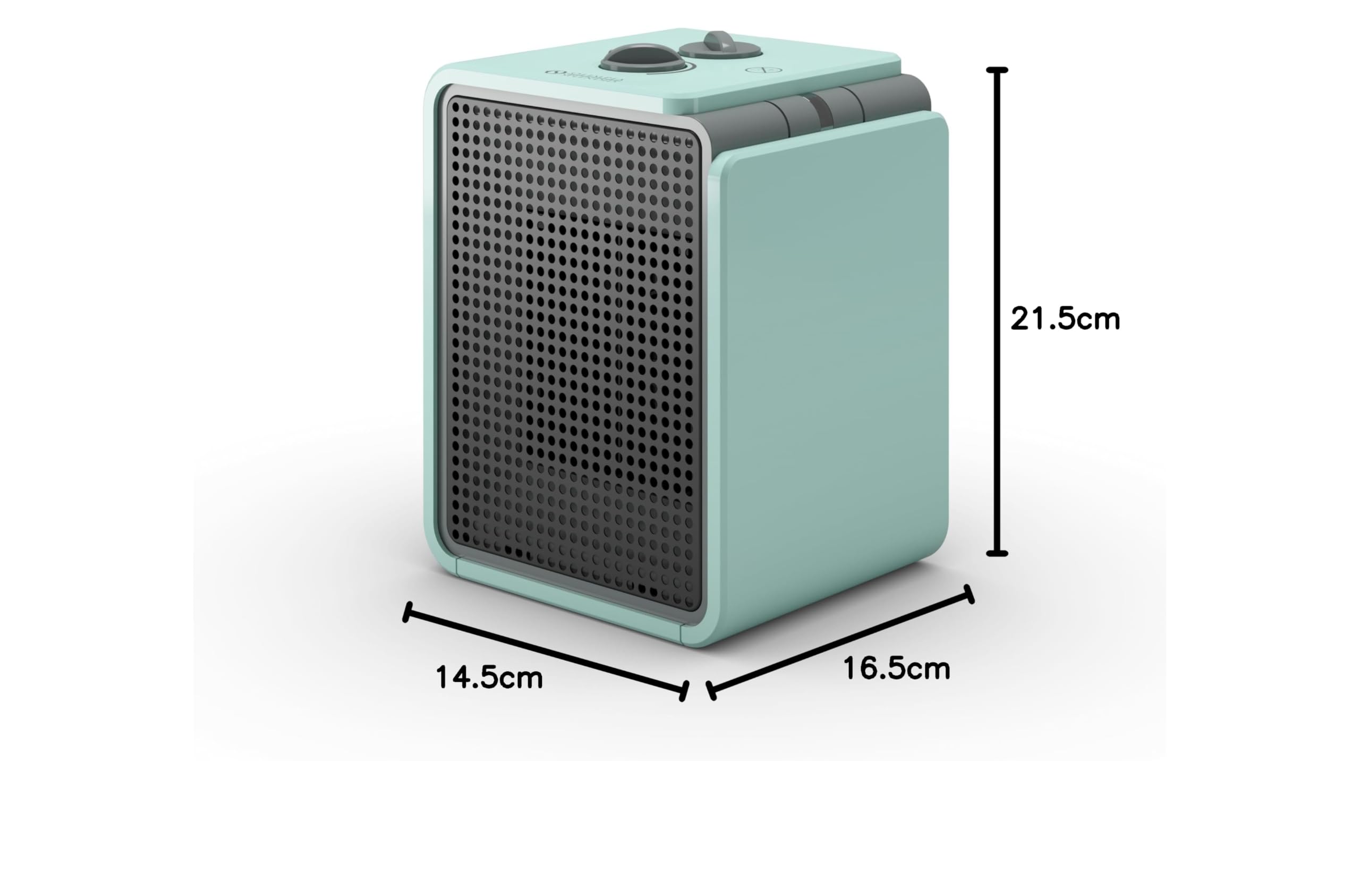Olimpia Splendid - 99228 Termoventilatore - Caldo Cubic, compatto e sicuro con protezione IP21, Potenza 1800W