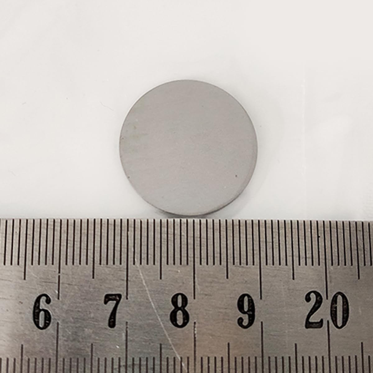 1 Piece Pure Beryllium Metal Round Sheet, 99.9% High Purity Be Metal Circle Disc for Science Lab Experiments and Element Specimen Collection