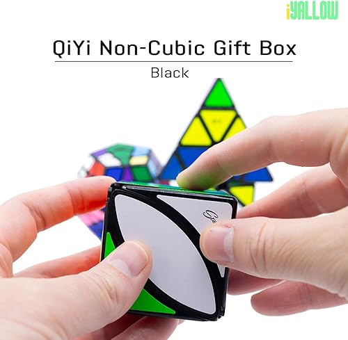 Miniatura 3 de iYallow QiYi - Juego de rompecabezas de caja de regalo no cúbica megaminx, piraminx, skewb y mastermorphix en la versión sin calcomanías, gran
