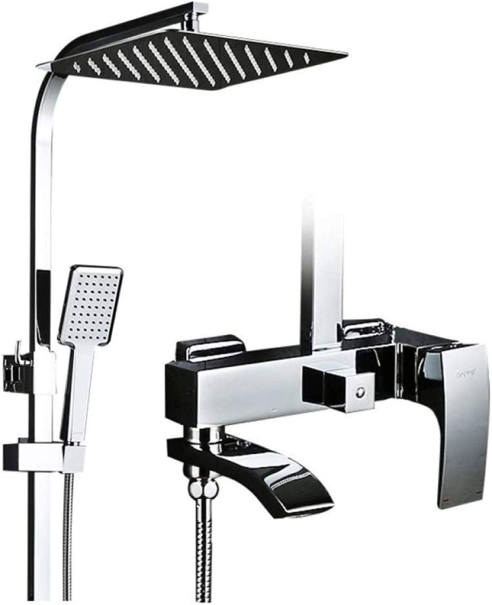 DFGHNBVC Shower Set Shower Faucet Set Bronze Waterfall Wall Bathtub Faucet Mixer Tap Shower Head Chrome Bathroom Shower Set G2407 G2407-8 G2407-G2407,G2407