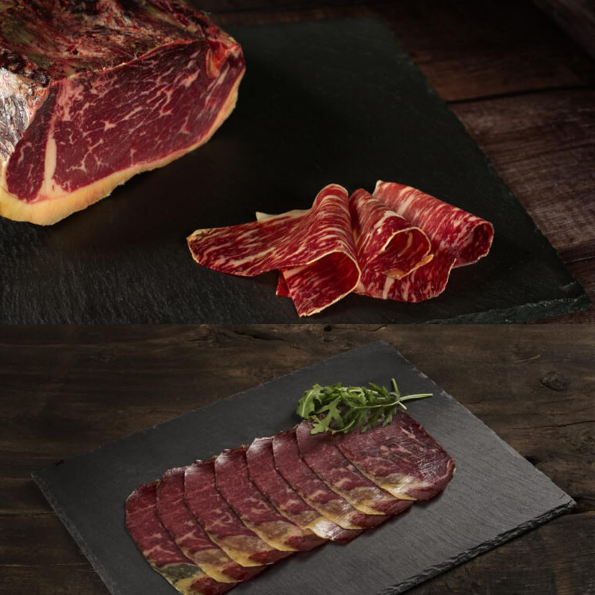 Cecina de León (IGP). 7 Sobres de 90g Loncheados de Cecina de Vaca Premium 100% Natural. Alto Contenido en Proteína, Ahumado con Leña de Encina. Envasado al Vacío. Cecina Lista para Comer.
