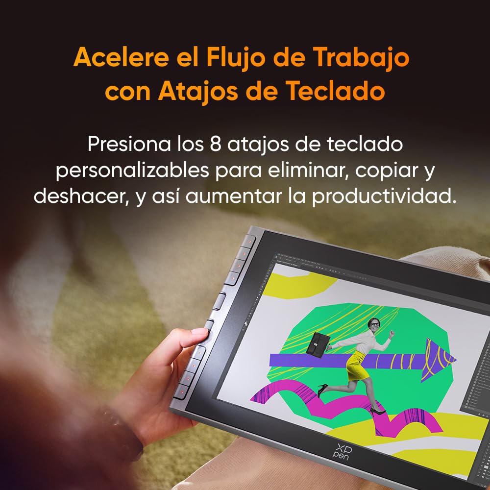 XPPen Artist 12 3rd Tableta Gráfica con Pantalla FHD 16K Niveles (Gris) | Tableta Gráfica Dibujo Digital Profesional de 12 Pulgadas con X4 Lápiz Chip Inteligente y 2 Diales y Soprte Plegable