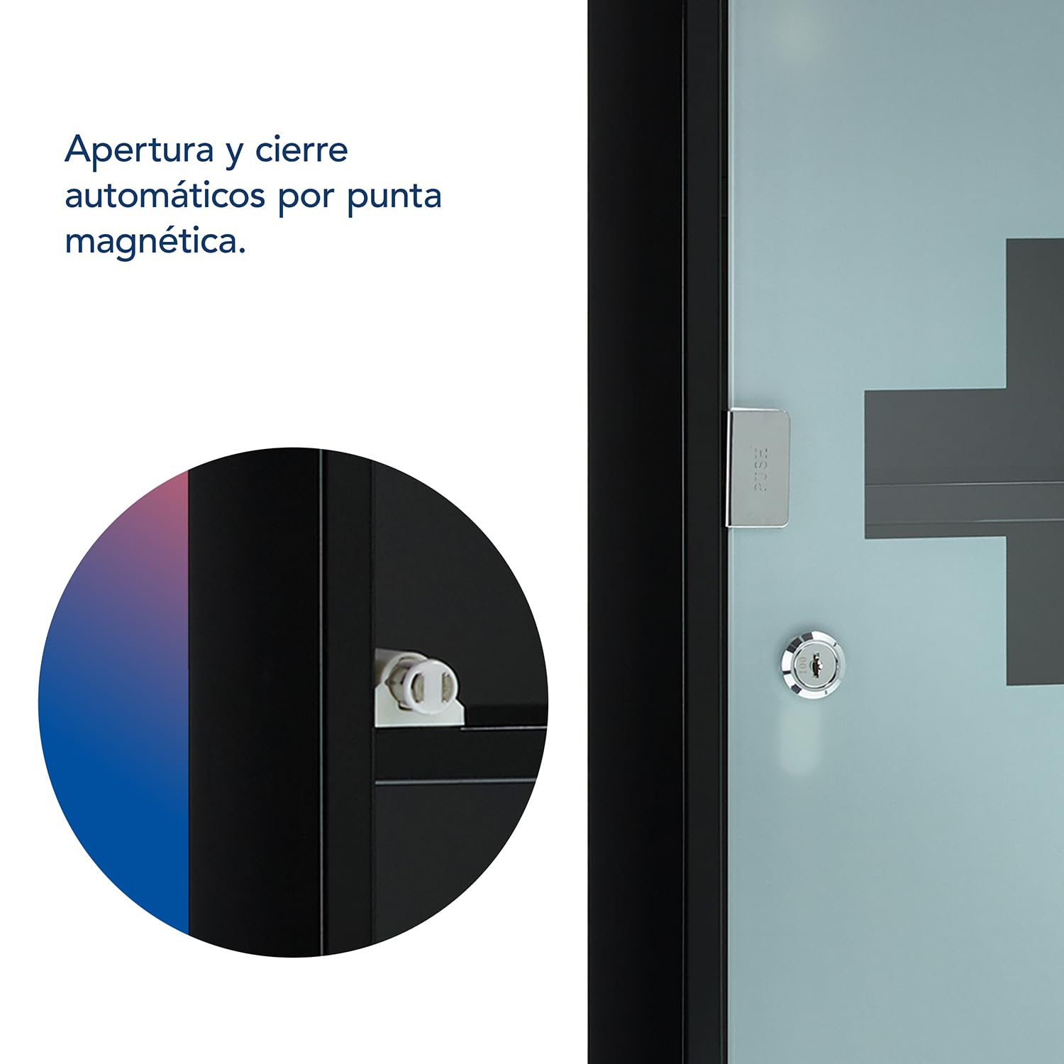 First Aid Only Botiquín Metálico Negro con 3 Compartimentos y Puerta de Cristal | Armario de Primeros Auxilios con Cerradura | Armario de Pared 50 x 30 x 12 cm | P-10202 00