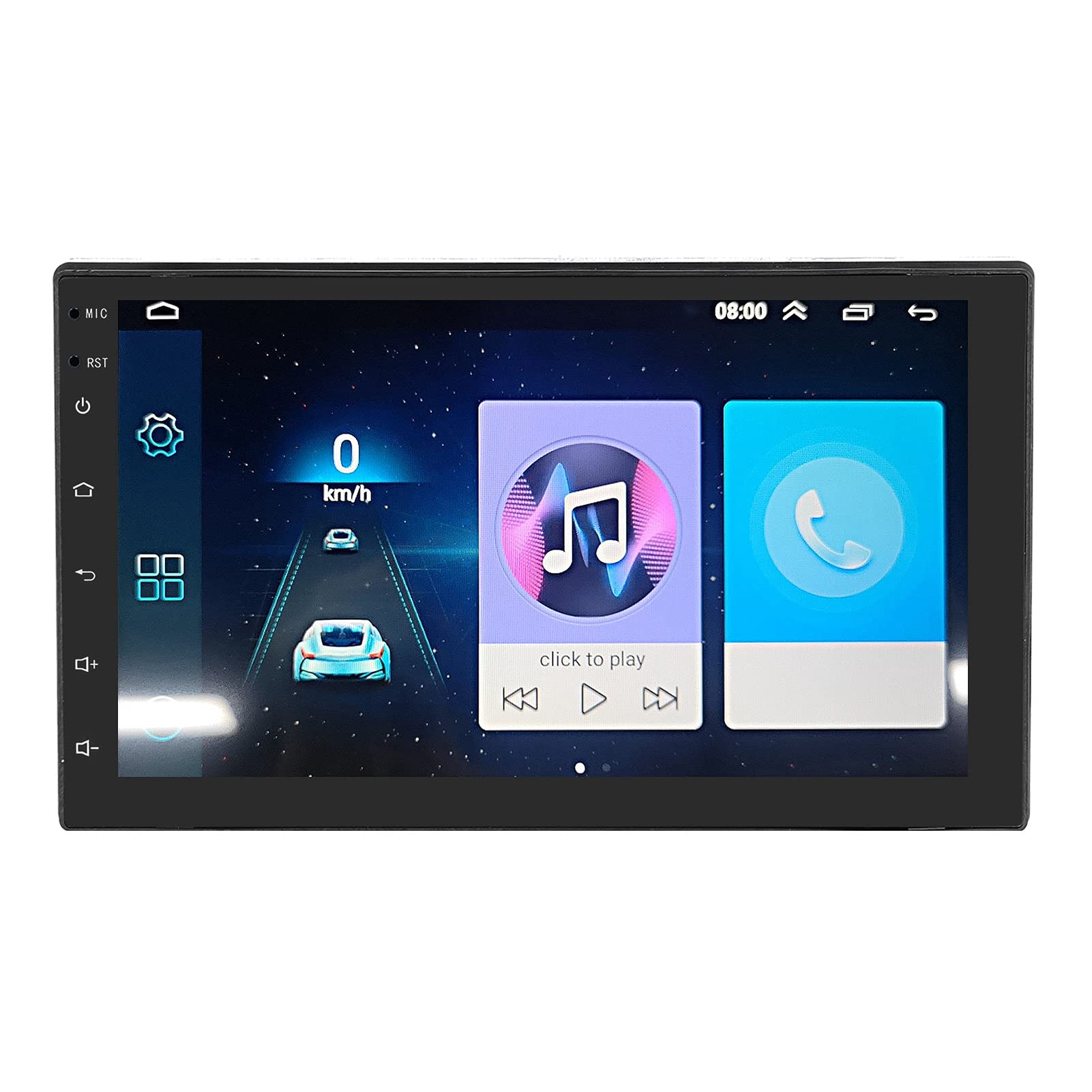 TrueCartCar Stereo Radio GPS, Brake Prompt Function 7In Large Screen Navigation Multimedia Player for Car Turcks for 10.0(2G RAM 32G ROM)-image-41