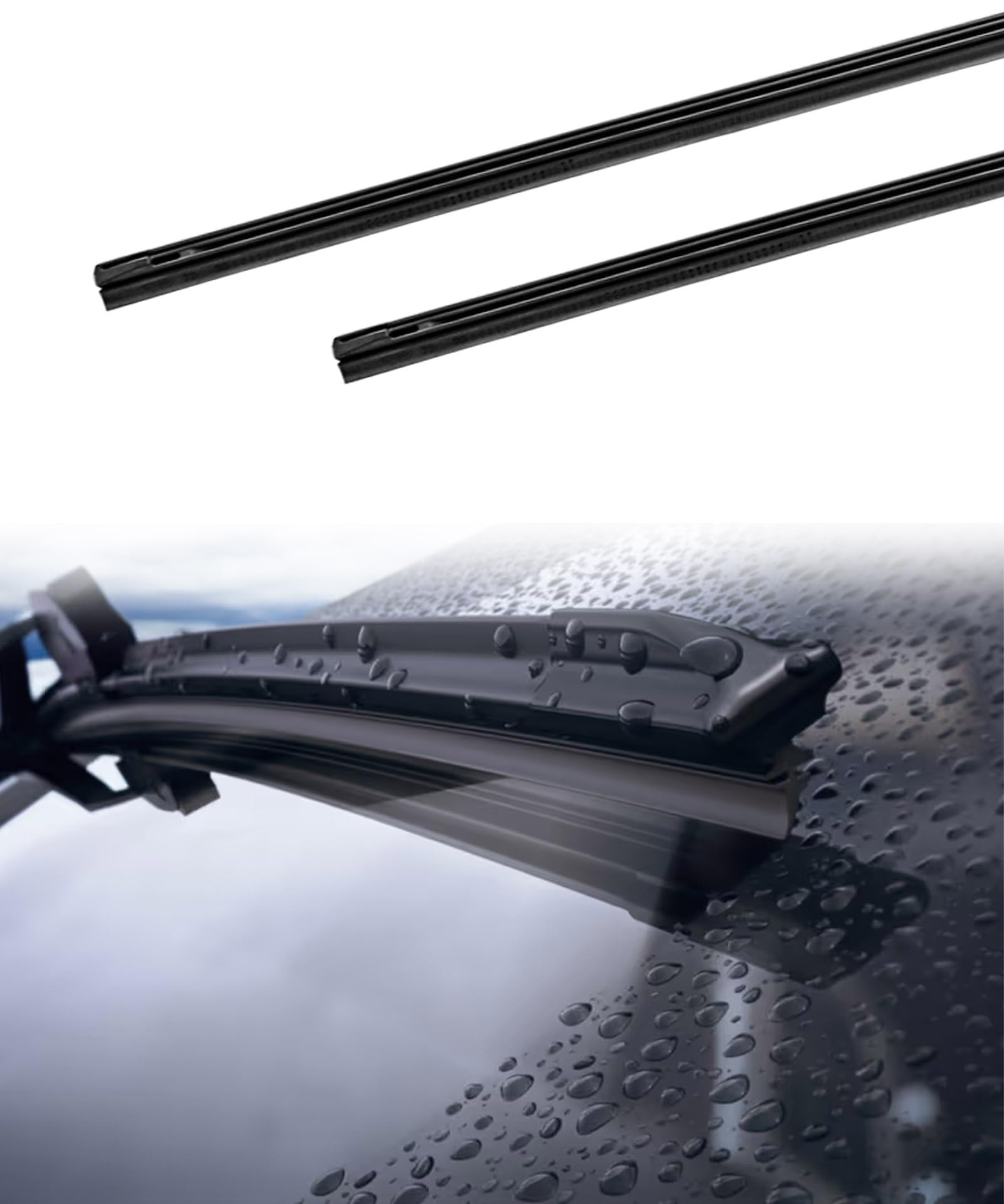 2Pcs 26In/16In Front Windshield Wiper Blade Refill Kit Fits For Toyota RAV4 Corolla Lexus GS 2013-2019 Replace 85214-02340,85214-0R040 (Driver and