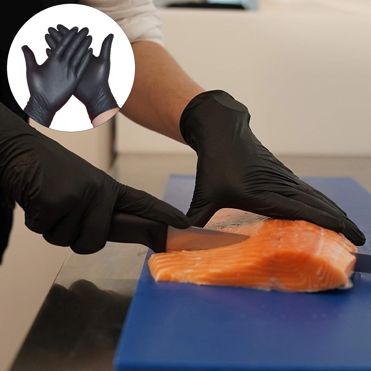 Aulufft 20 Pairs Disposable Nitrile Mittens, 10 Pairs Short Cleaning Mittens Hunting Deer Gutting Gloves Field Dressing Mittens with 10 Pairs Long Gut Mittens Combo Pack : Sports & Outdoors