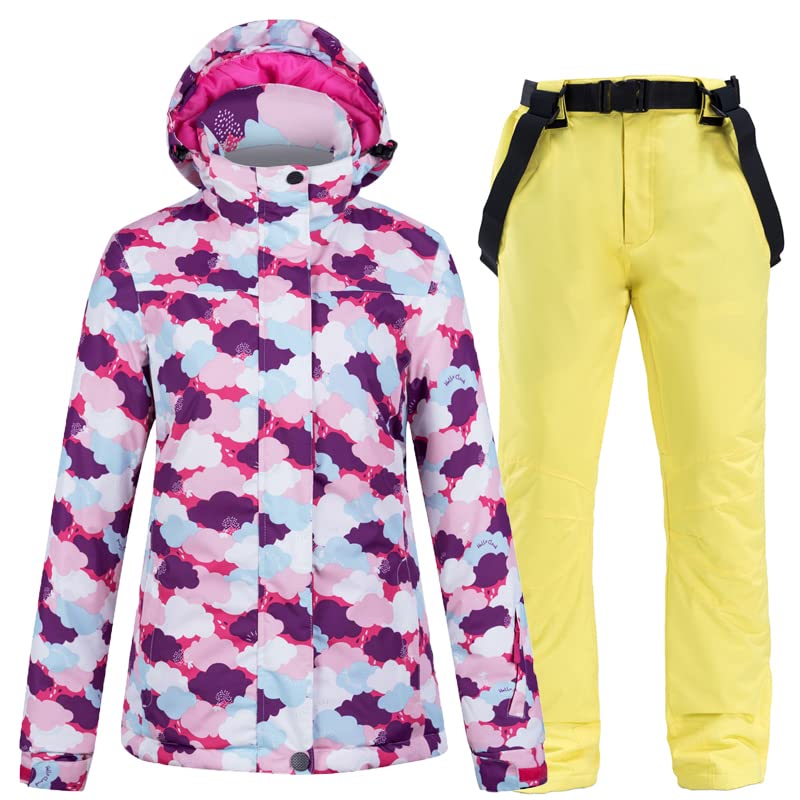Tute da neve Tute da sci invernali Tuta da sci Donne inverno caldo antivento esterno inverno giacche invernali e pantaloni attrezzatura da sci giacca da snowboard donne Abbigliamento outdoor Tute da s
