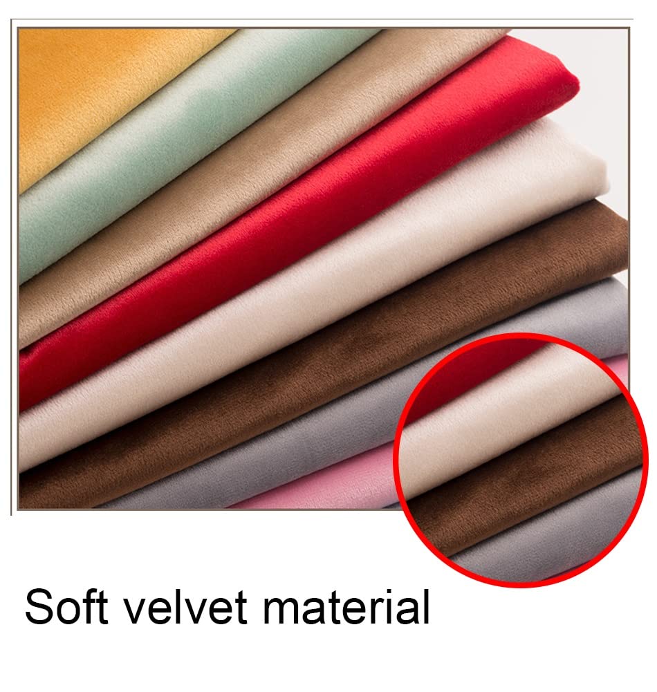 Velluto elasticizzato in morbido velluto per vestiti, costumi, artigianato, cotone, decorazione morbida, cuscini per tende (bianco, 1,55 x 4 m)
