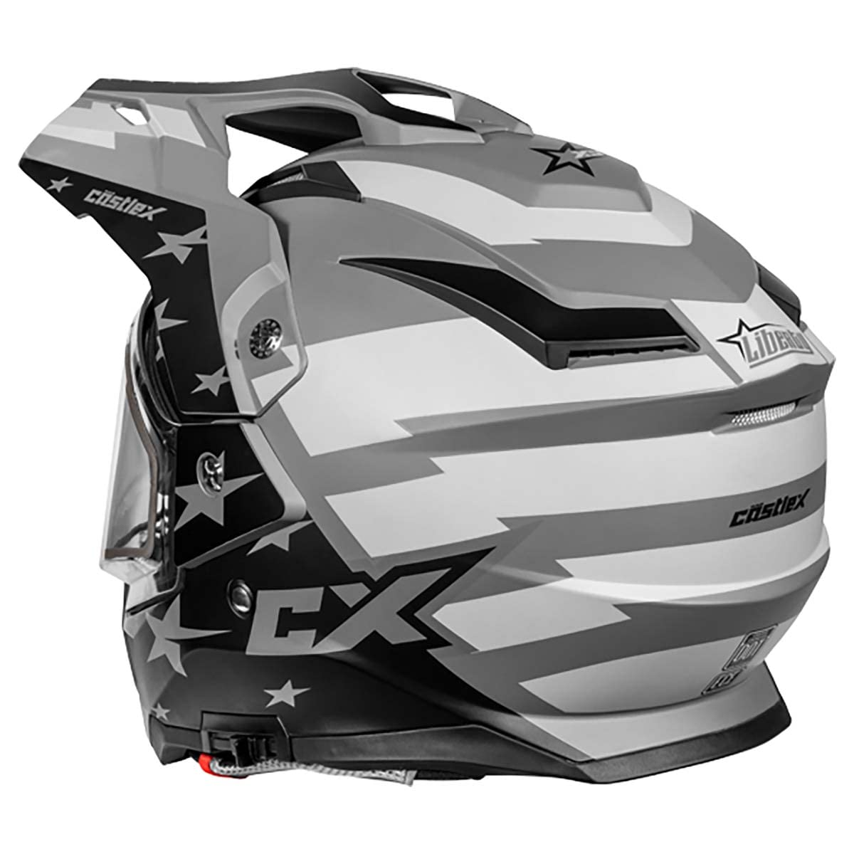 Castle X CX200 Liberty Dual Sport Electric Snow Helmet (Matte Charcoal - Large)