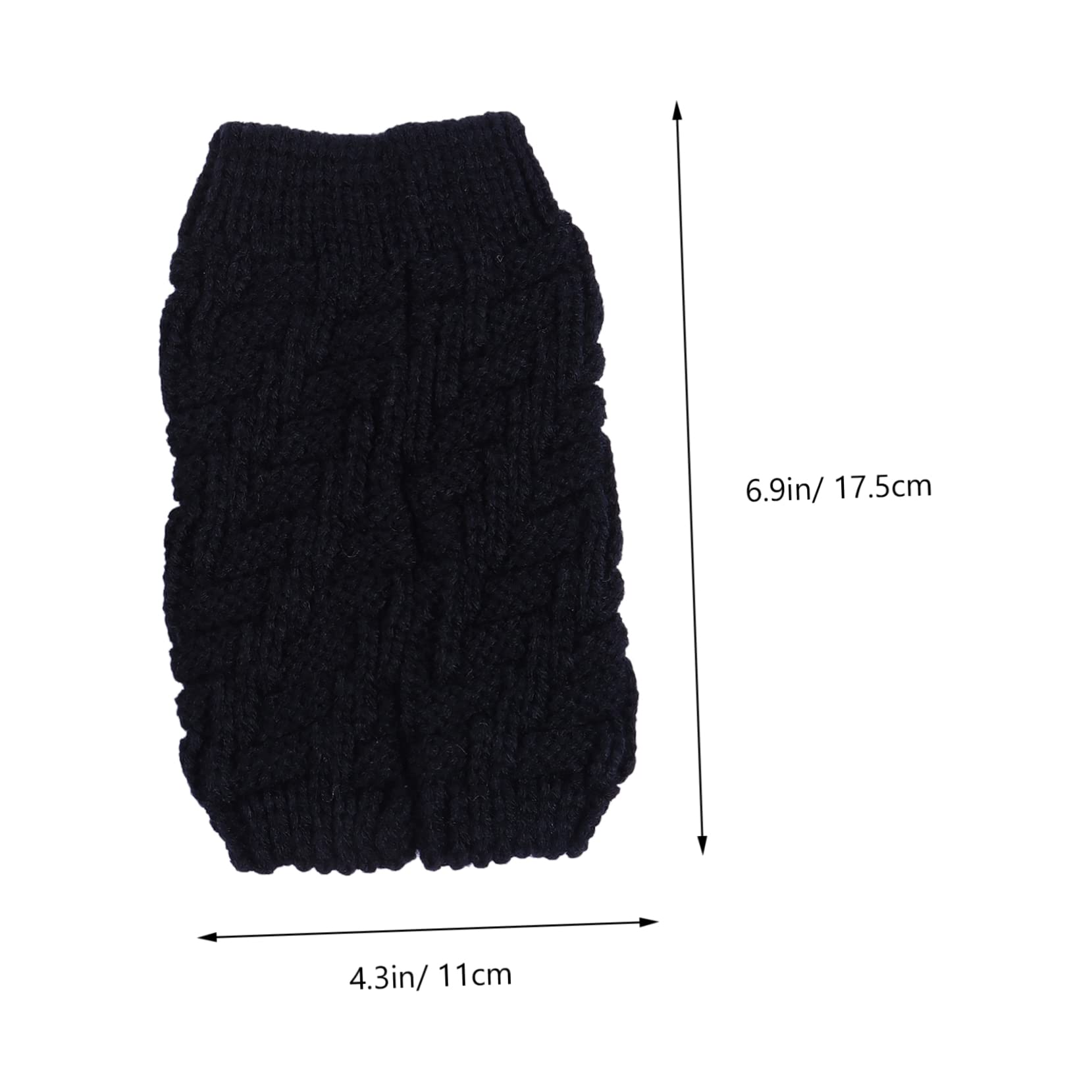 FRCOLOR Thickening Warm Knee Sleeve Kneecap Protection Non-slip Running Knee Support Knitting Design Comfortable for