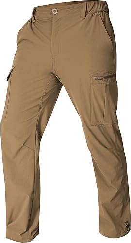 MOURCE Quick Dry Hiking Pants Men Lightweight - Water Resistant Outdoor Cargo Pants for Men with Pockets