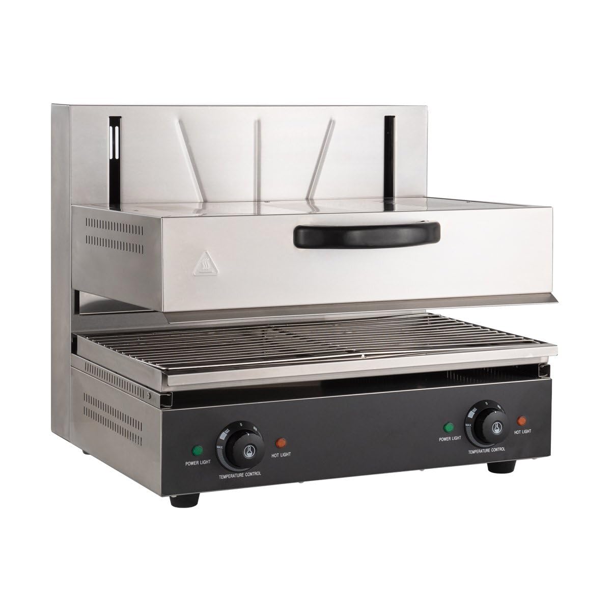 GastroHero Elektro-Lift-Salamander, 1 Grillrost 59x32 cm, Edelstahl SM-60L