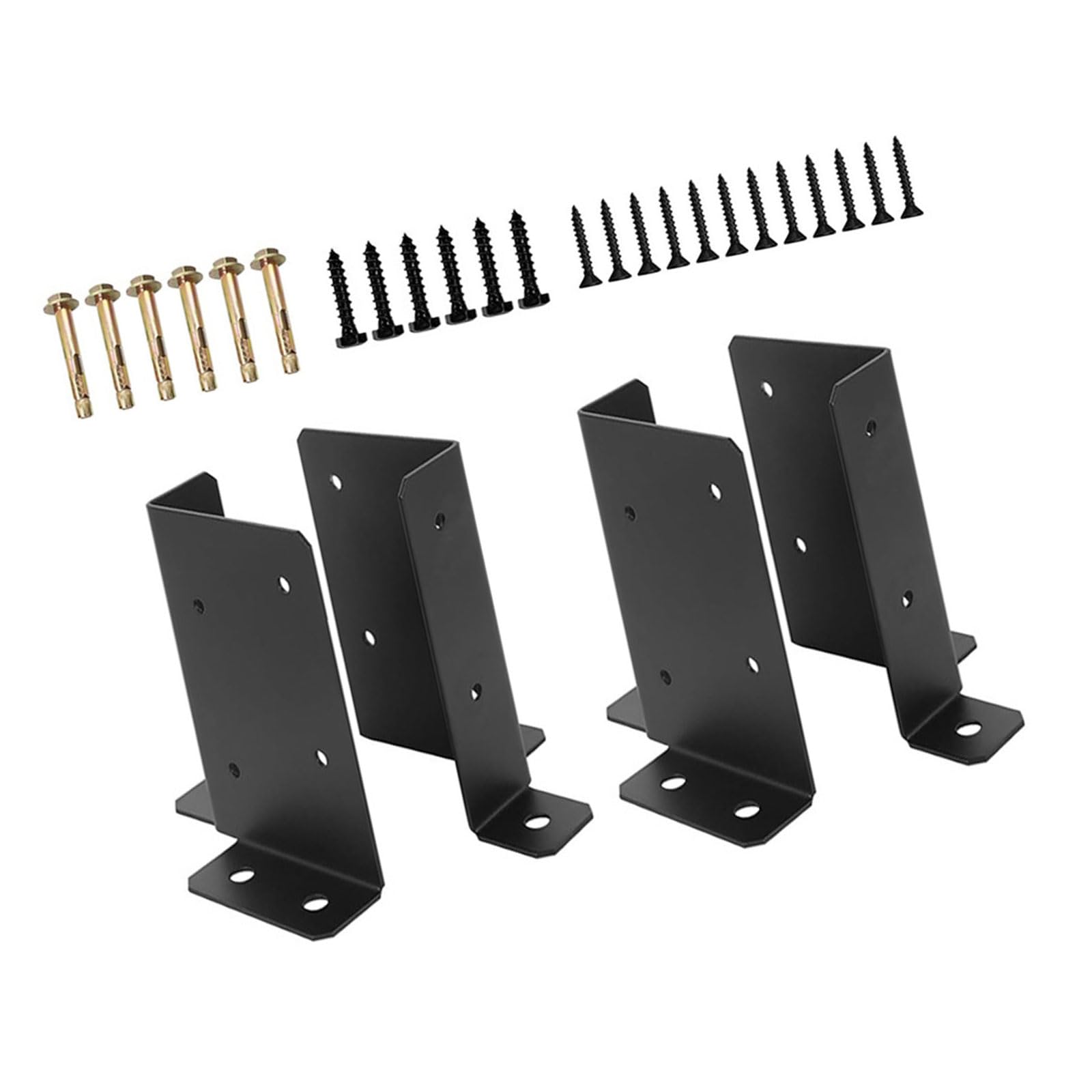 Msioytog Multicolor Wood Fence Pergola Post Base Brackets Heavy Type Posts Anchors Base Brackets For Deck Railing Mailbox Deck Railing Post