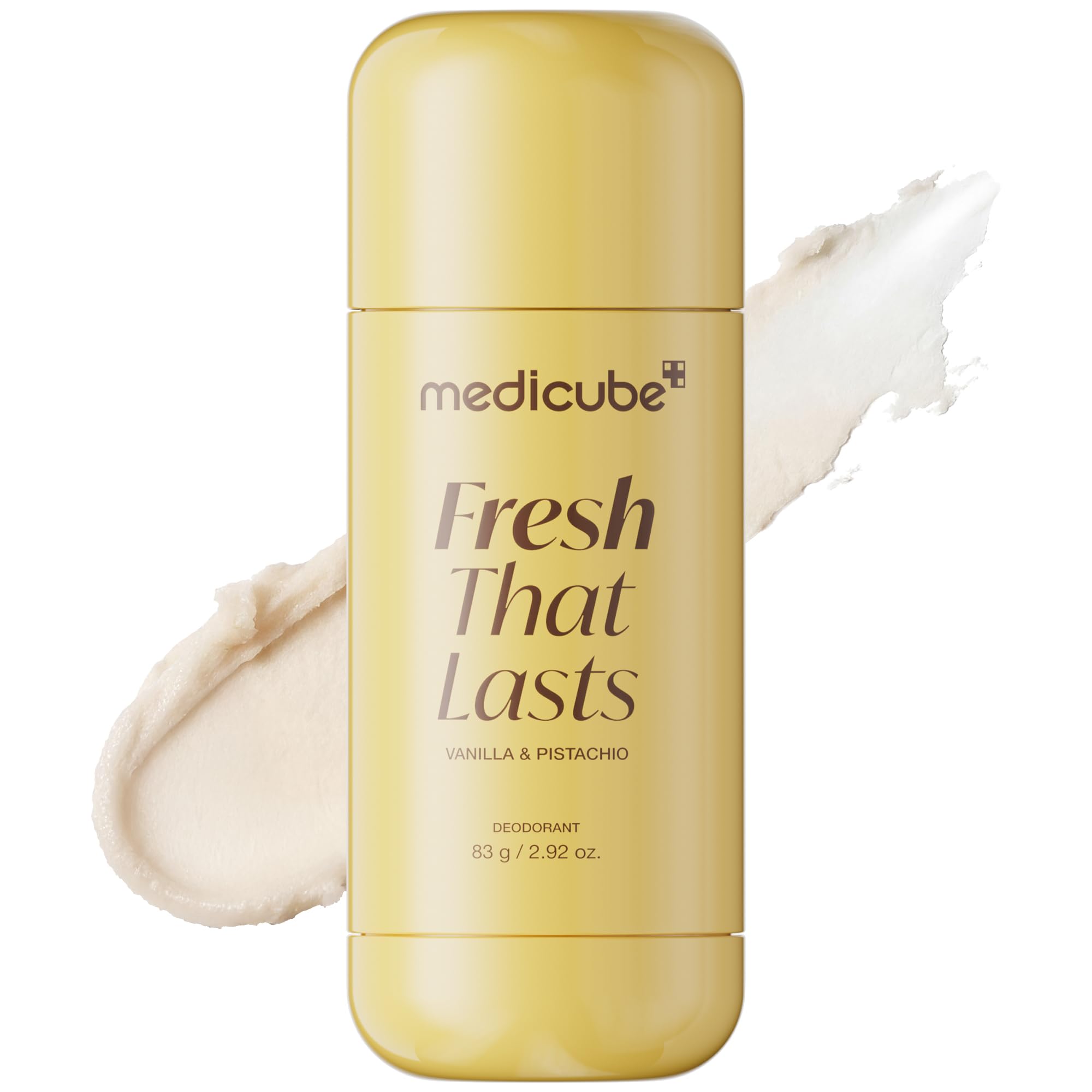 medicube Kojic Acid & Turmeric Aluminum-Free Deodorant for Women & Men | Vanilla & Pistachio Perfumed Stick - All-Day Odor Protection, Underarm Brightening Care, Korean Skincare, 2.92 oz.