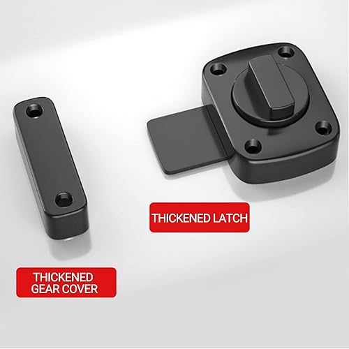 Miniatura 4 de SooGree - Cerradura de puerta de seguridad, cerradura de perno, cerradura de resorte giratorio sólidocerradura de puerta para mascotas, muebles de
