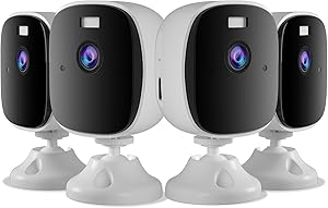 2K Security Cameras for Home Security 4Pack,4MP WiFi Indoor Security Camera with Color Night Vision, Motion Detection, Two-Way Audio, Cloud & SD Card Storage, Compatible with Alexa & Google Assistant asin的图片