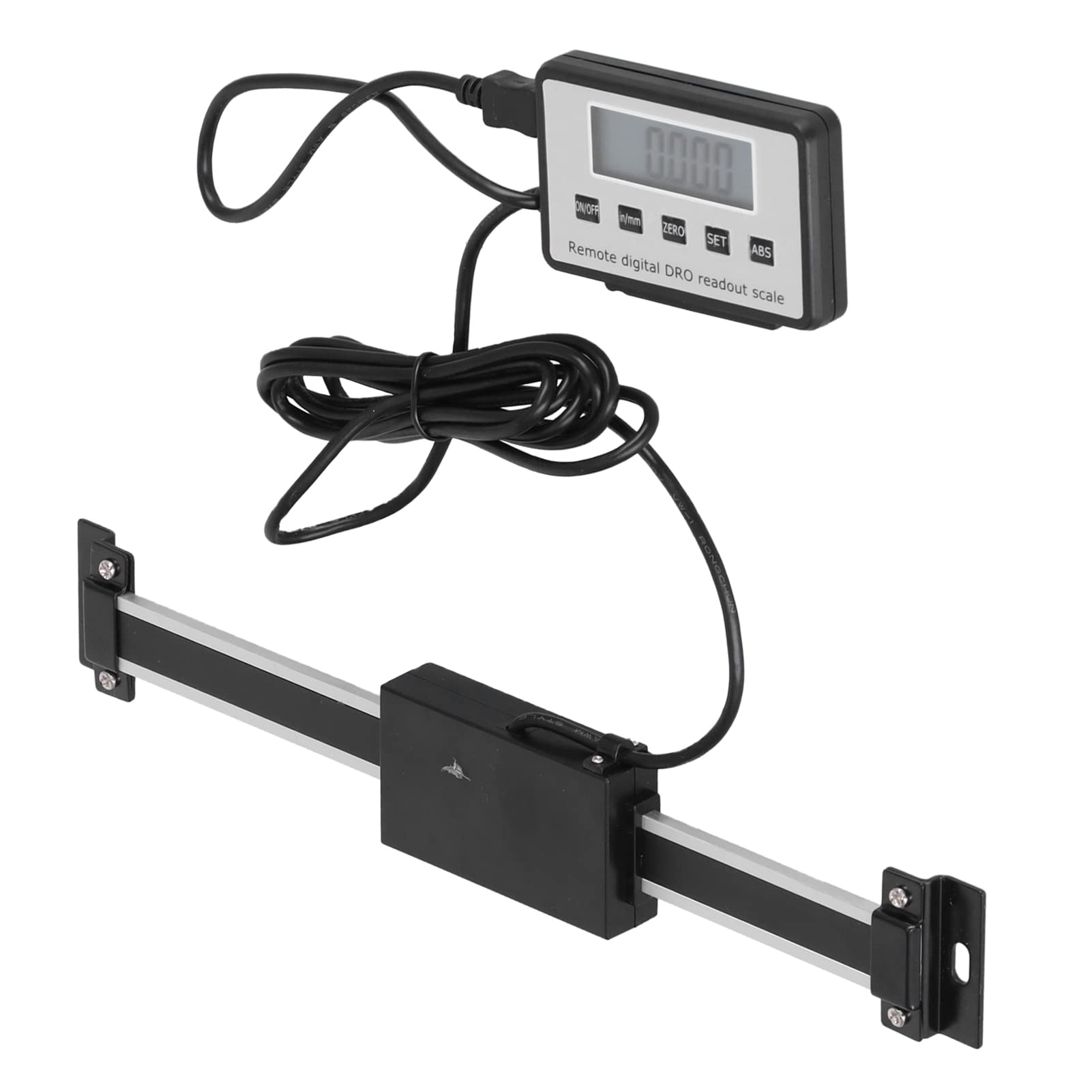 Lettura digitale Scala lineare Display LCD ad alta precisione Righello con forte retro magnetico per tornio e fresatrici Costruzione in lega di alluminio in acciaio inossidabile (0-150 mm)