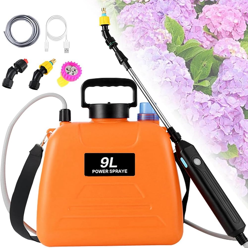 UDSKNV[KSL 2.4 Gallon Battery Sprayer Battery Operated Weed Sprayer Electric Garden Sprayer