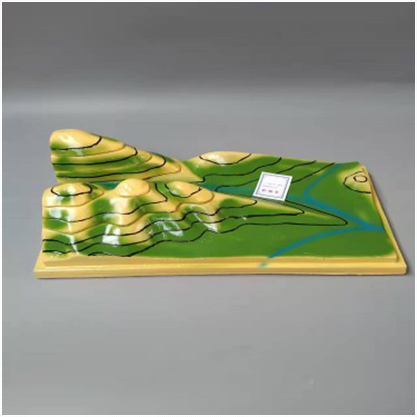 Model nauczania geografii interpretacja model konturowej mapy topograficznej do gimnazjum nauczania geografii, materiały laboratoryjne
