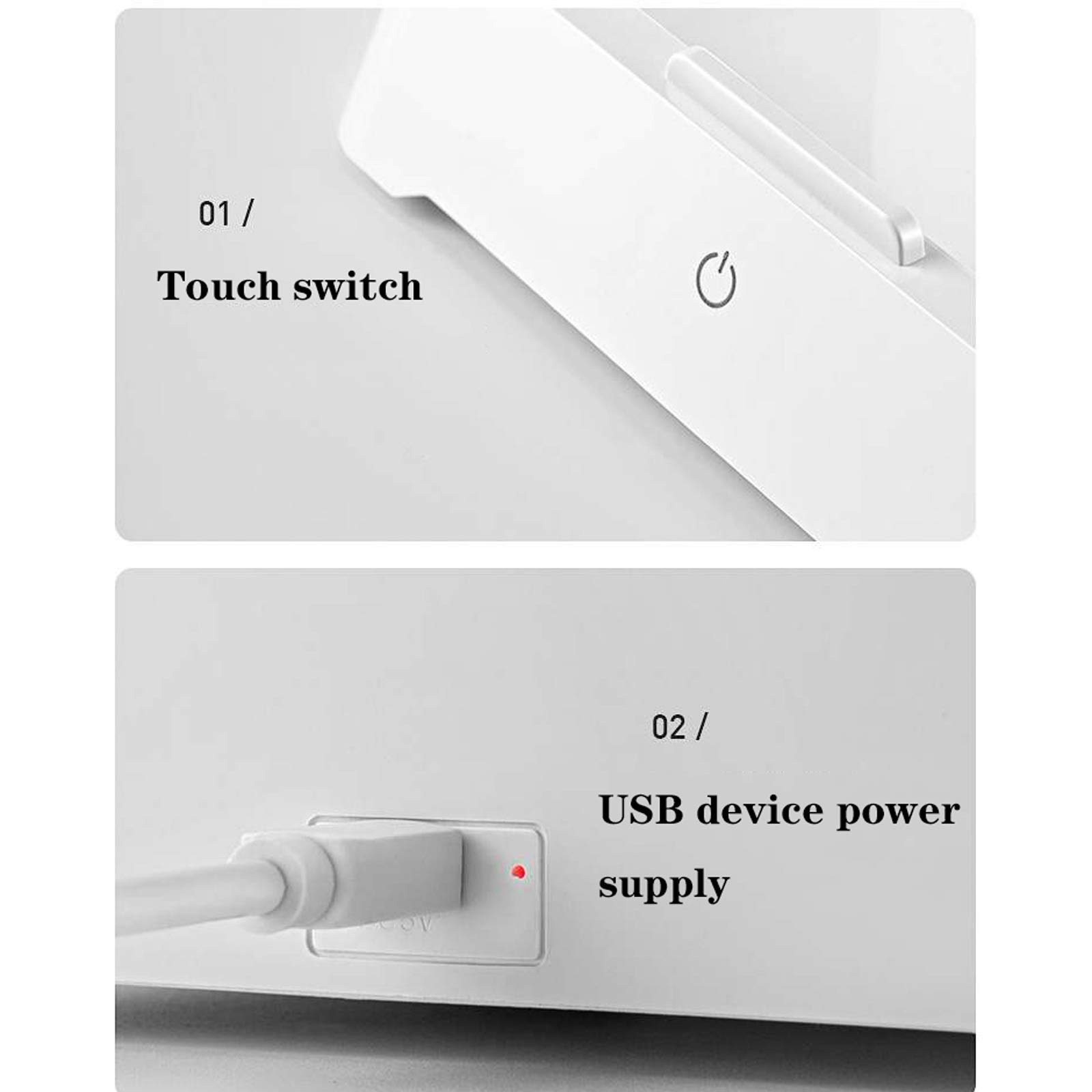 Lampada da Tavolo Lampada da Lettura Multifunzionale Lampada da scrivania a LED dimmerabile Continua con portapenne e Display Sveglia, Lampada da scrivania Plug-in Touch Control lampade da Comodi