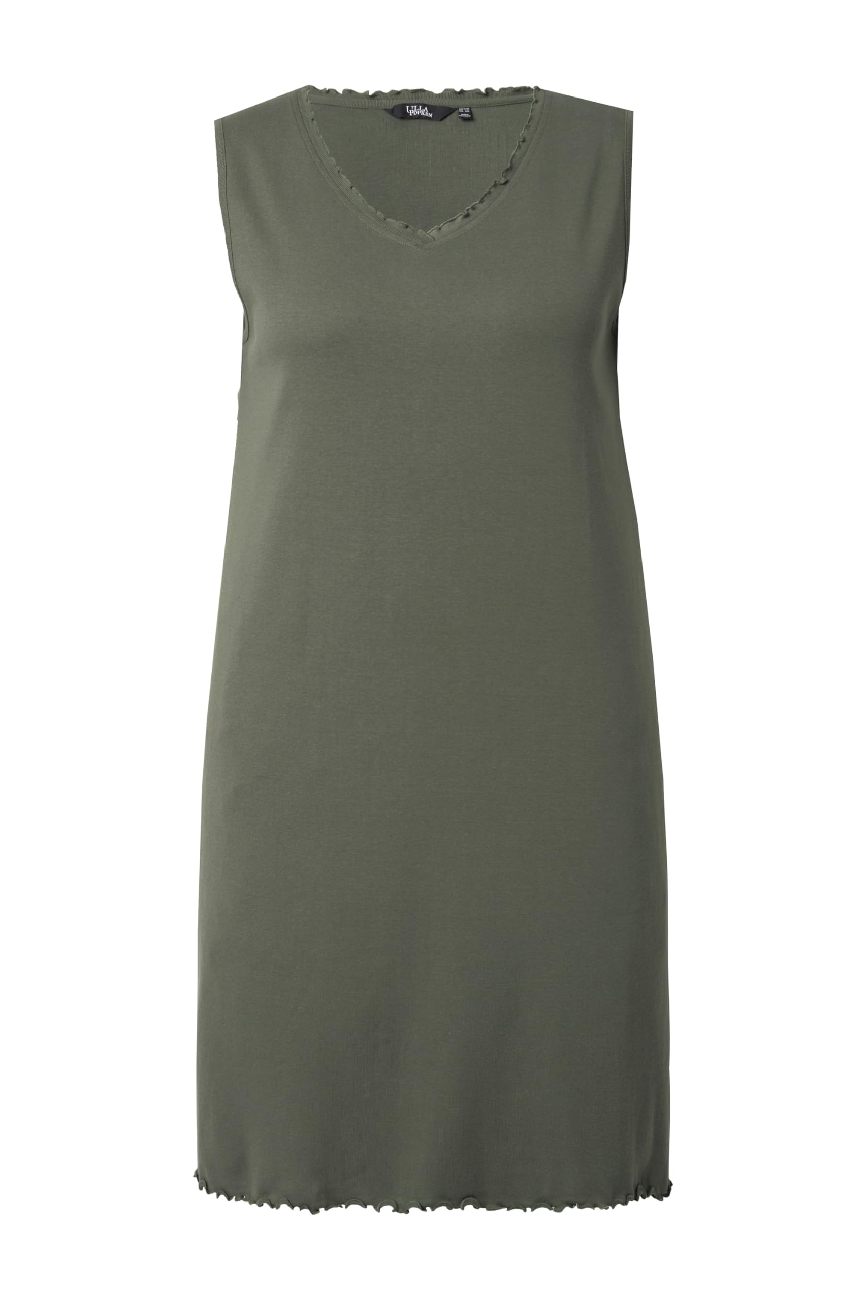 Ulla Popken Kleid, A-Linie, Jersey, V-Ausschnitt, Ärmellos Robe Femme