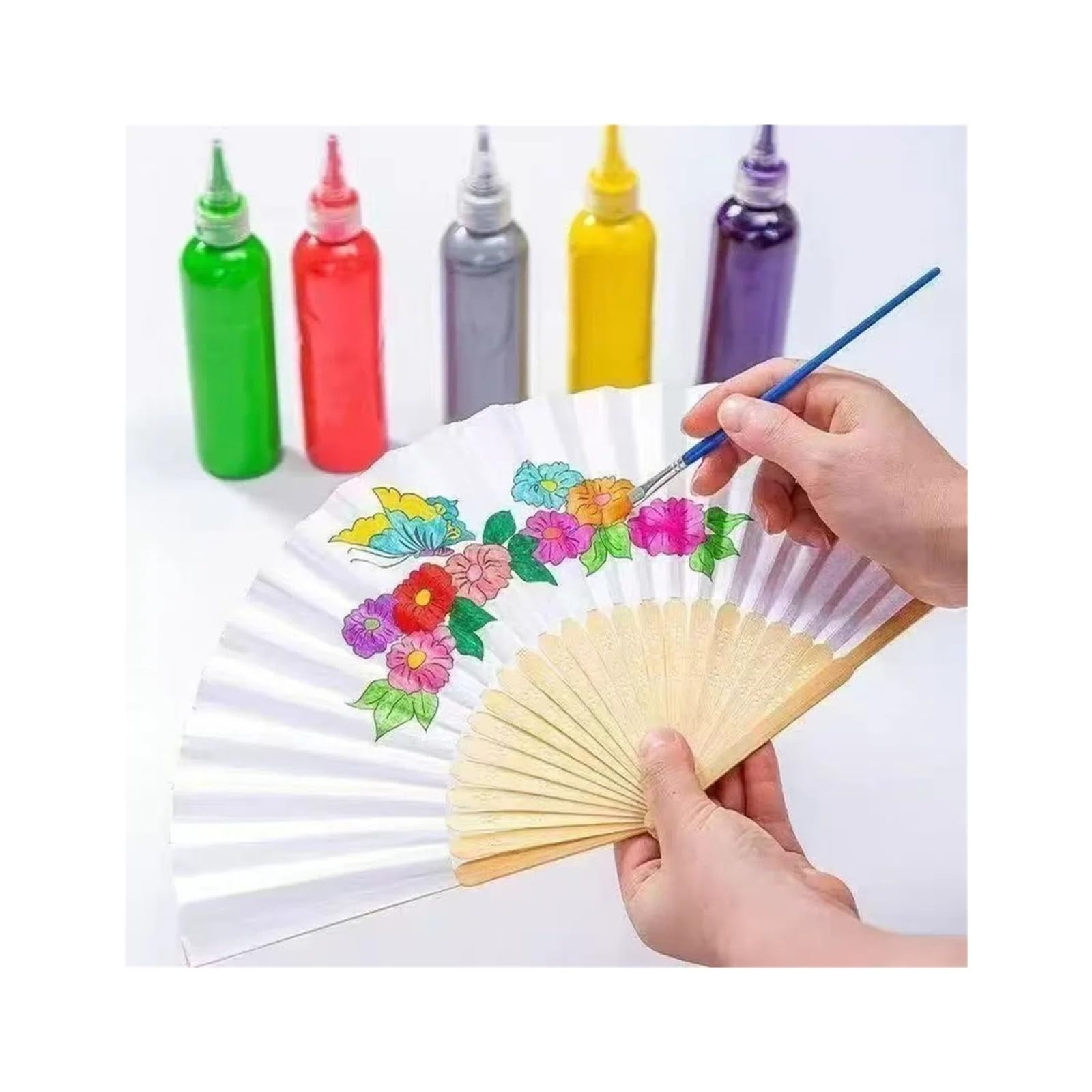 130-teiliges Handfächer-Set for Hochzeit, Party, Gast, Brautparty Für Haushalt Wohnen