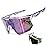 HAAYOT Polarized Cycling Glasses,Sports Sunglasses for Men Women,Baseball Biking Running Sunglasses 5 Lenses Purple
