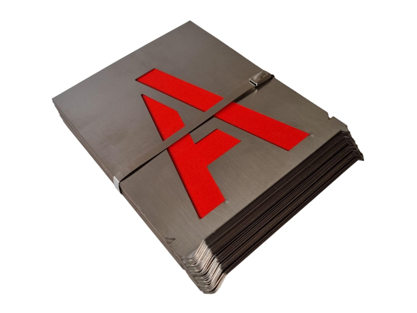 Buchstaben Schablonen Set A-Z | 250mm - 25 cm | Rostfreier Edelstahl | Einzelne Signierschablonen für Präzise Markierungen | Langlebig & Wiederverwendbar | Margreiter Technik