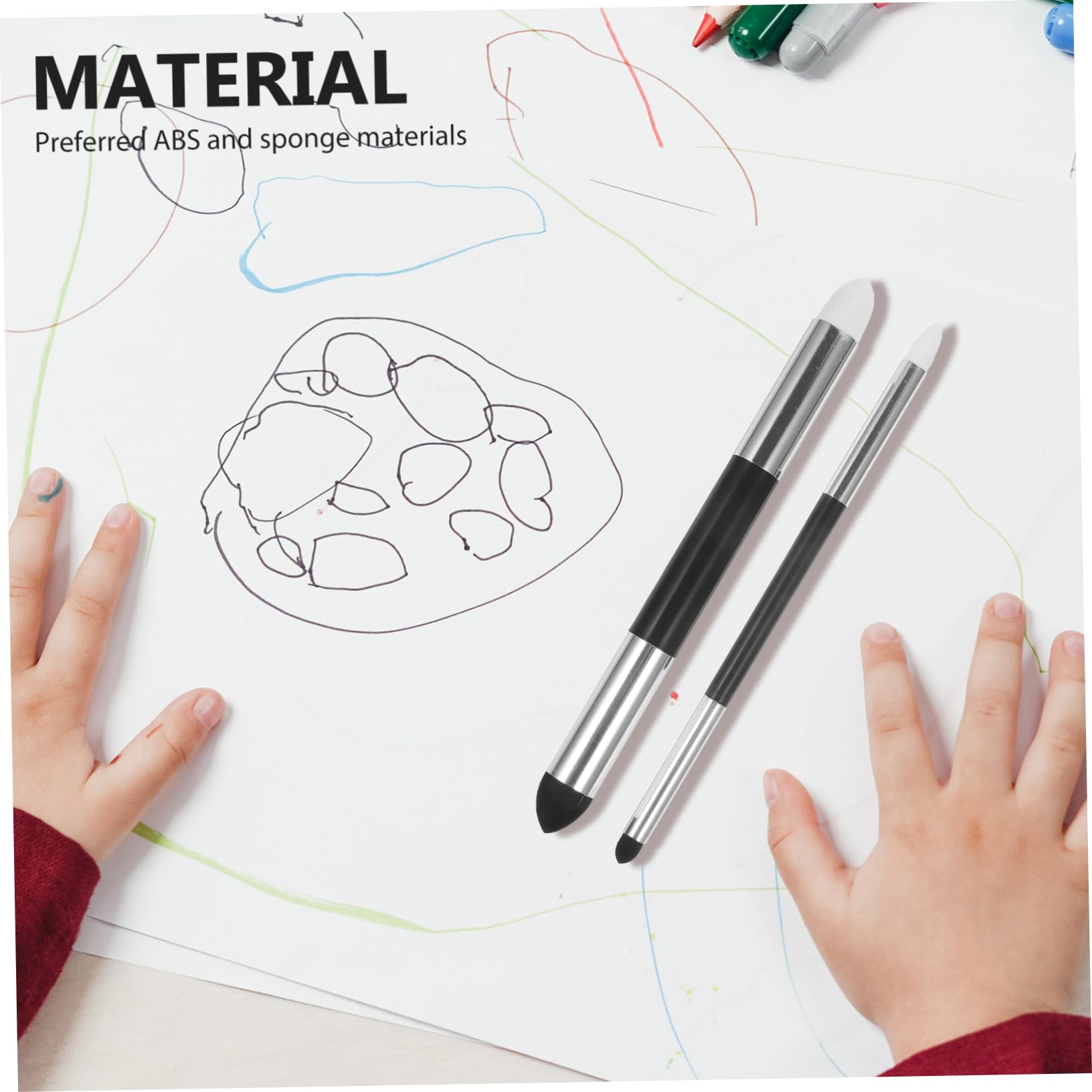 Gadpiparty 4 Ensembles Set De Éponges À Estomper pour Dessin Outils De Dessin pour Artistes Débutants Accessoires De Blending Pratiques Réutilisables 4 Pièces * 4