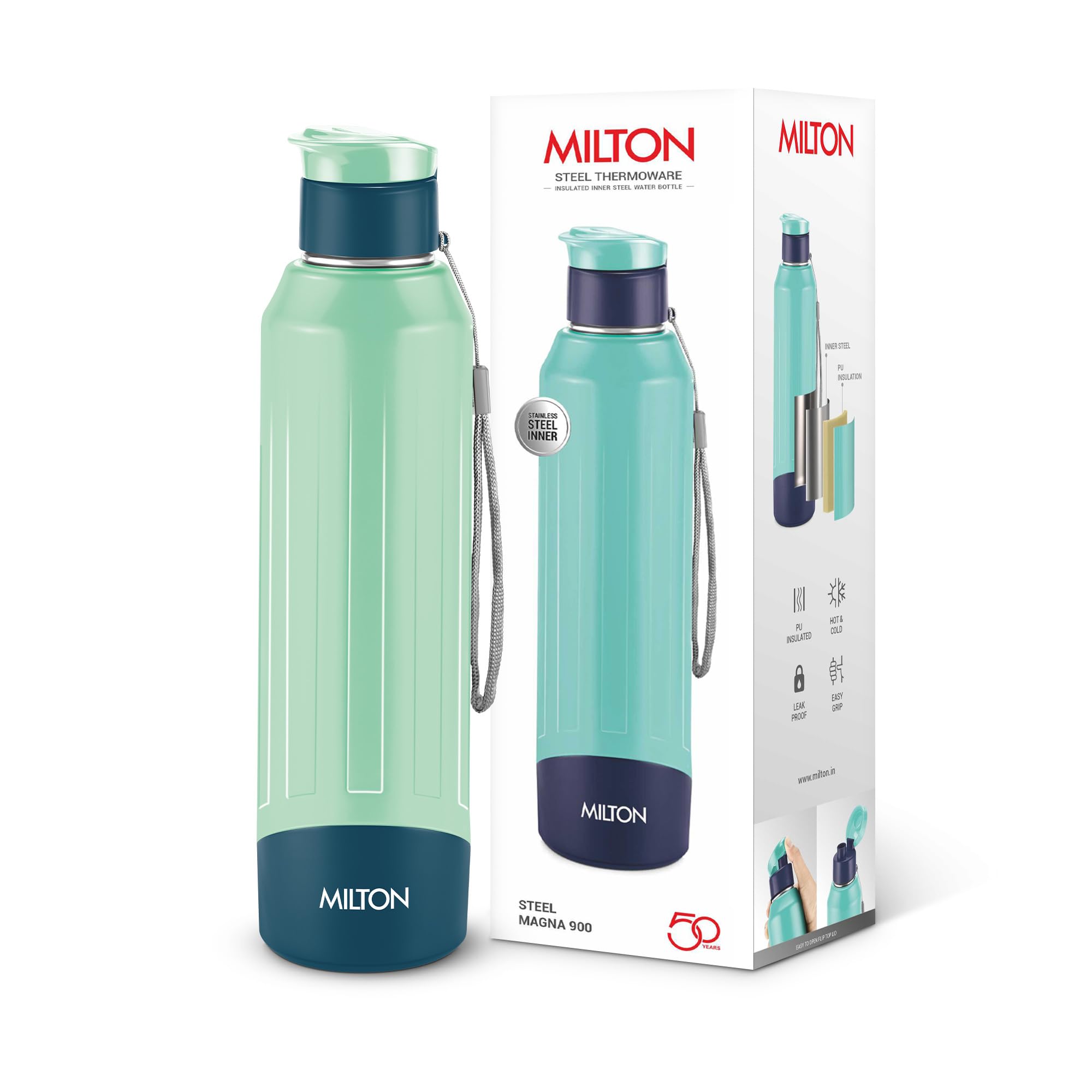 Milton Steel Thermoware - Hot & Cold Water Bottle -14 Milton Steel Thermoware - Hot & Cold Water Bottle -14