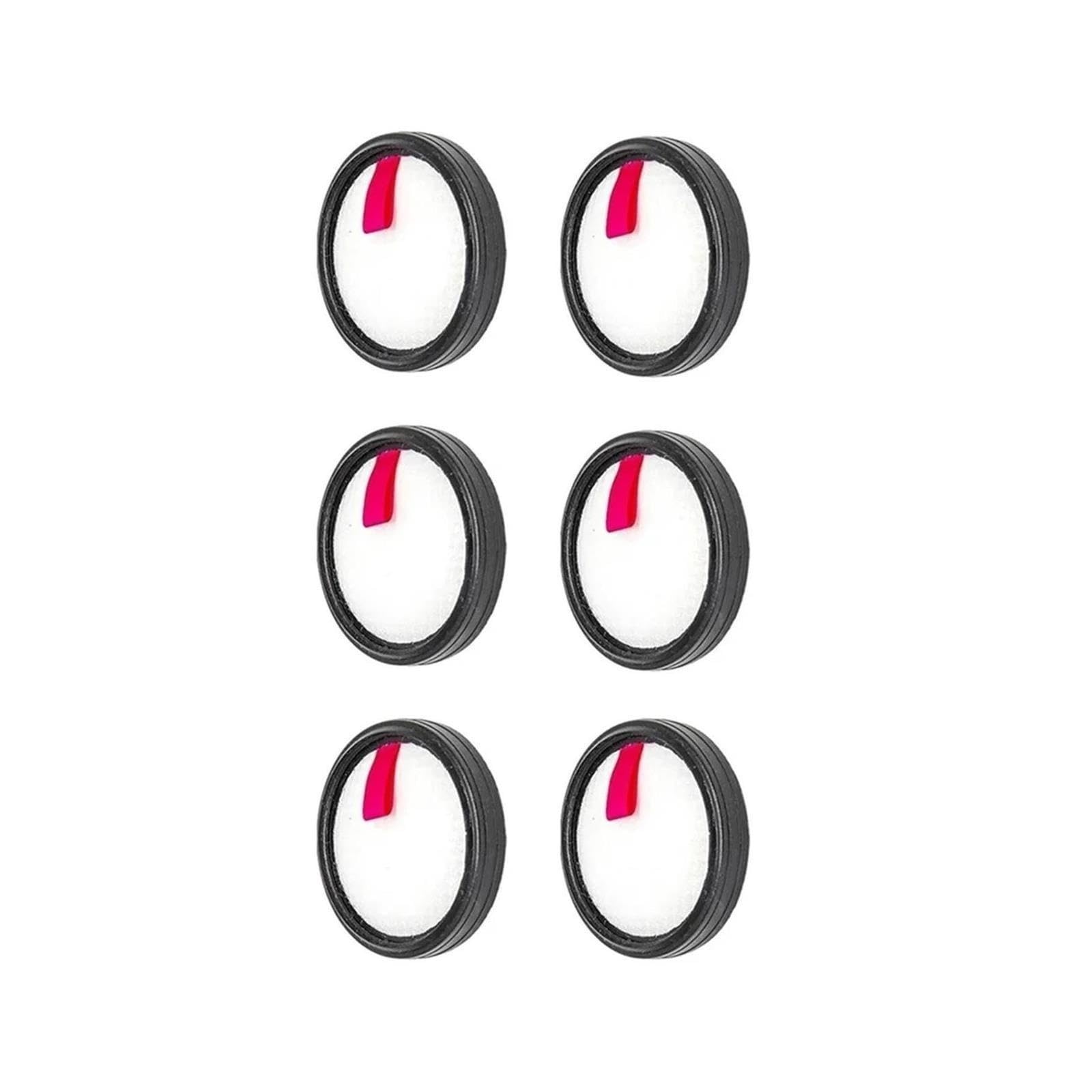 Paquete De 6 Filtros, Compatible Con Inse, K370 / N370, Componentes De Repuesto De Filtro De Aspiradora Inalámbrica
