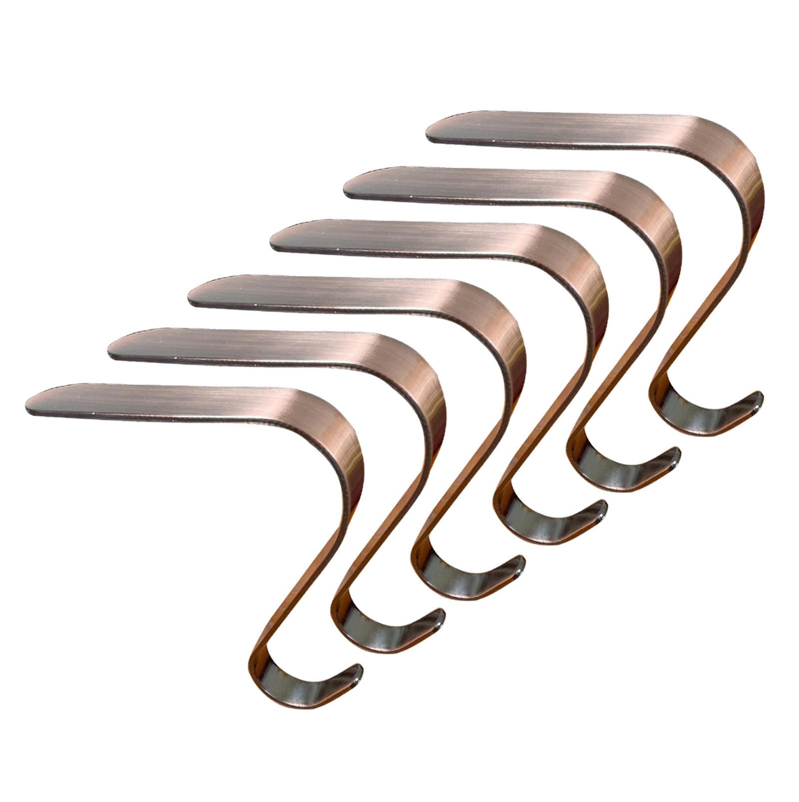 MICFENY Christmas Stocking Holders Metal Hanging Hooks for Fireplaces Practical Mantel Hangers Decorative Ornament Grips