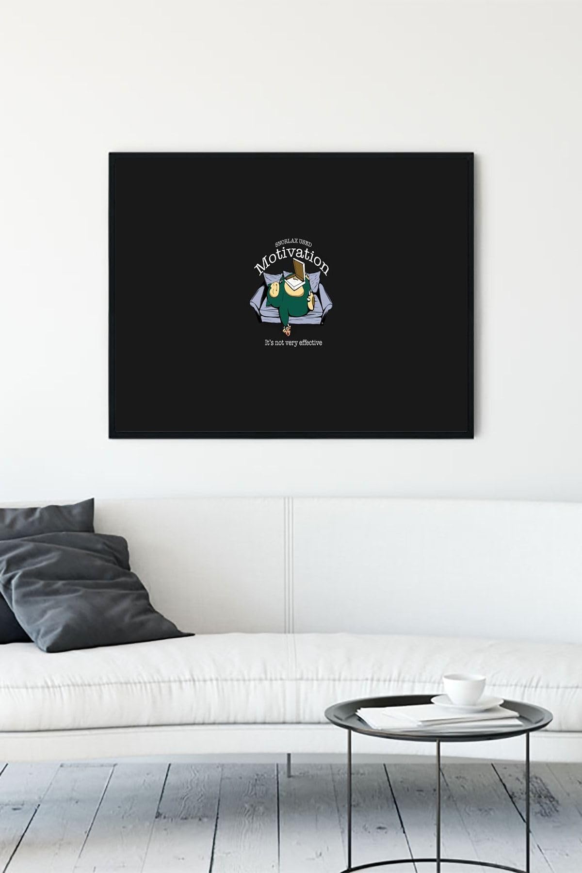 Postermanya (pster12747) Snorlax Motivasyon Çerçeveli Tablo (30 X 40cm)