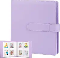 Álbum de câmera 256 folhas Álbum 3 polegadas para Instax Mini 12/11/9/90/70/40/8 (Roxo)