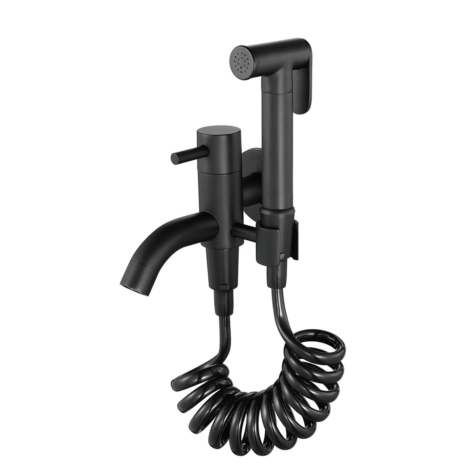 Handheld Bidet Sprayer for Toilet Black Portable Cloth Diaper Sprayer 01rass Single Cold Water Bathroom Bidet Sprayer Kit