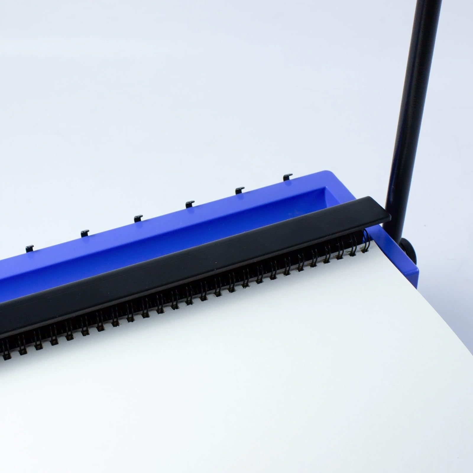 rockible Rilegatrice Manuale con Perforatore Integrato Compatta Rilegatrice da Ufficio Regolabile per Uffici, Preparazione Relazioni, Allestimento Progetti,