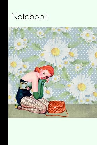 Notebook: Vintage Pin Up Burlesque Rockabilly Homework Book Notepad Notebook Composition and Journal Gratitude Diary