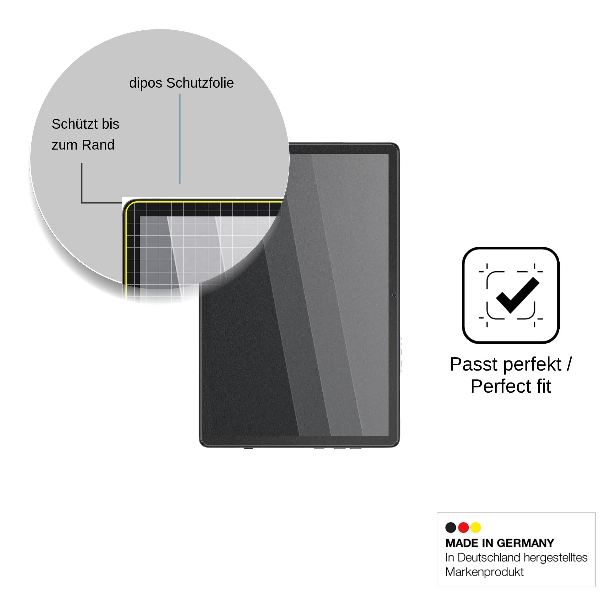 dipos Protector de Pantalla Antiespía para VASOUN L10