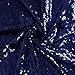 ShiDianYi 3 Feet 1 Yards-Sequin Fabric, by The Yard, Sequin Fabric, Tablecloth, Linen, for Xmas Decor (1 Yard, Navy Blue)
