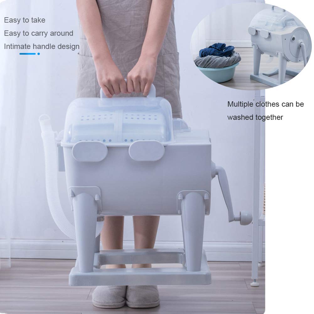 Mini Wasmachine Draagbare Wasmachine Draagbare Mini Wasmachine Wasmachine en Centrifuge Droger Combo Compact voor Camping Slaapzalen Appartementen, Wascapaciteit 5.6kg Wasmachine (A (Gebouwd