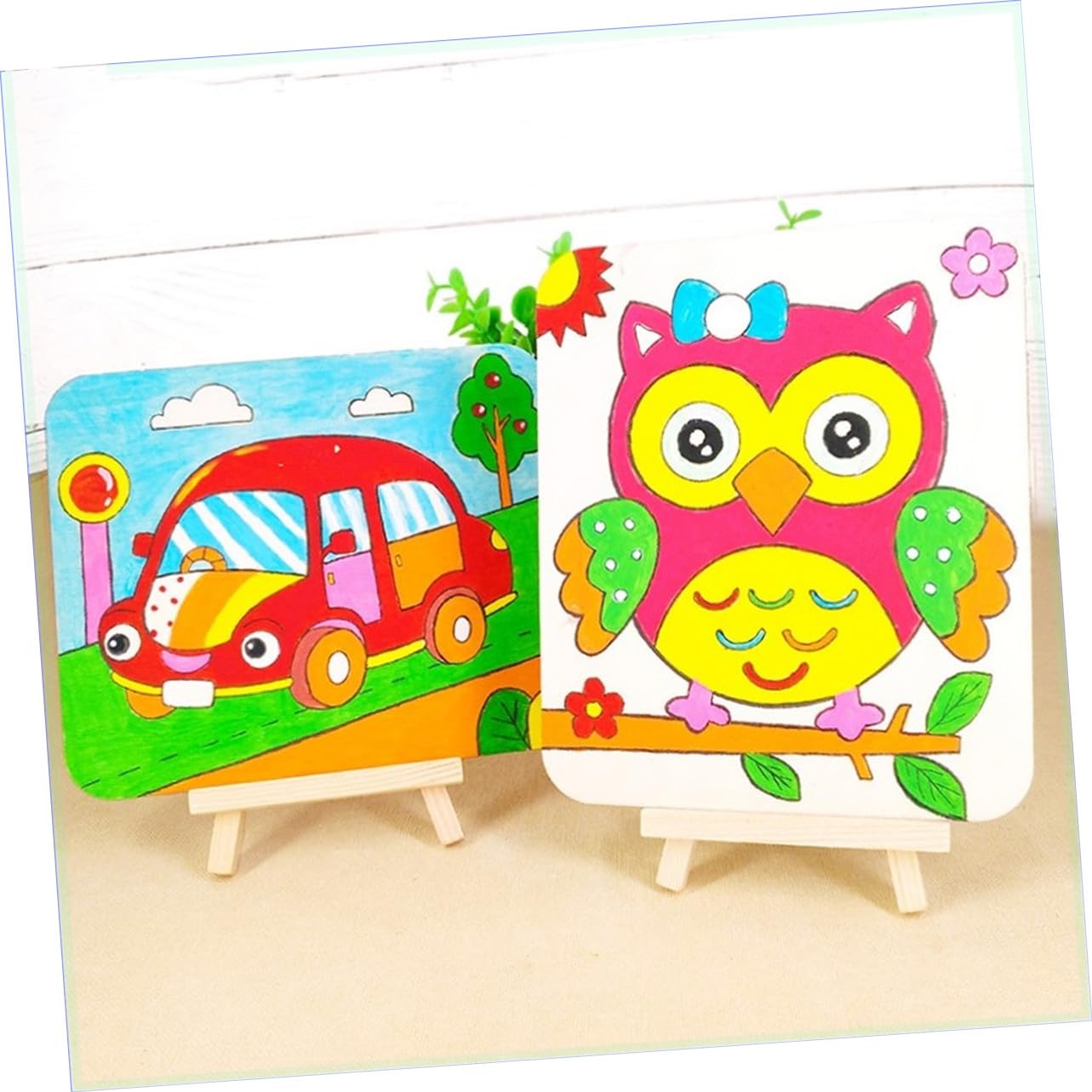 Mikikit Rodajas de Madera Fomenta Creatividad y Juego Artístico para Manualidades Diy 50 Piezas Pintura a Mano Corte Láser para Niños