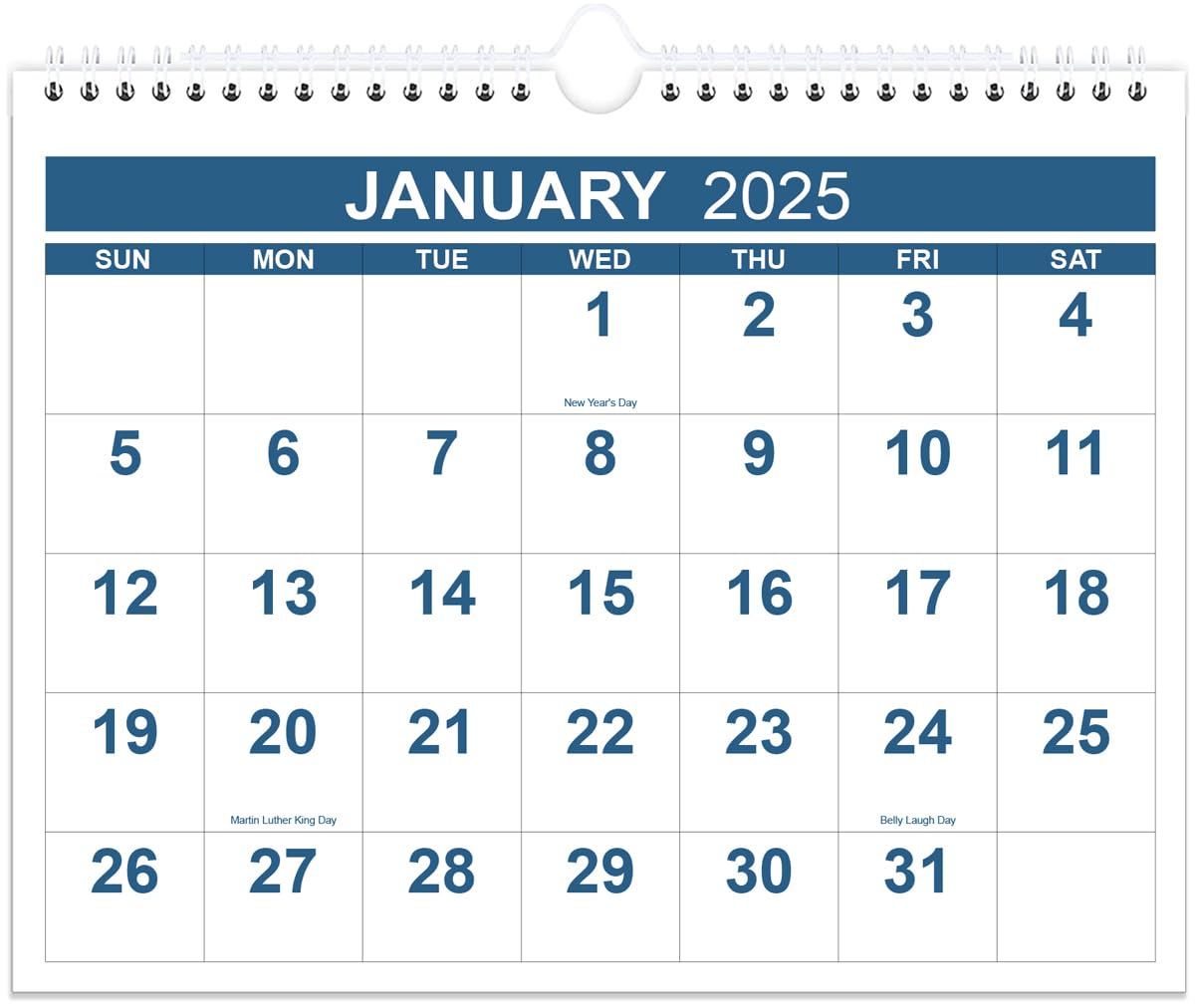 Amazon.com: Calendar 2025 - Wall Calendar from January 2025 to December 2025, 2025 Calendar with Thick Paper, 8.5 amazon-com-calendar-2025-wall-calendar-from-january-2025-to-december-2025-2025-calendar-with-thick-paper-8-5-x-11-blue-office-products